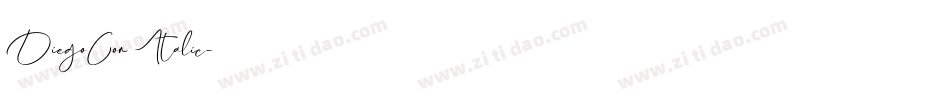 DiegoCon Italic字体转换